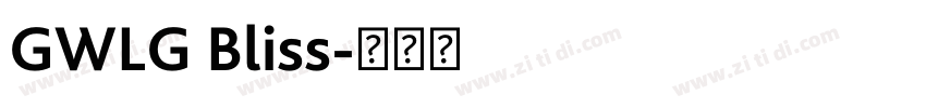 GWLG Bliss字体转换